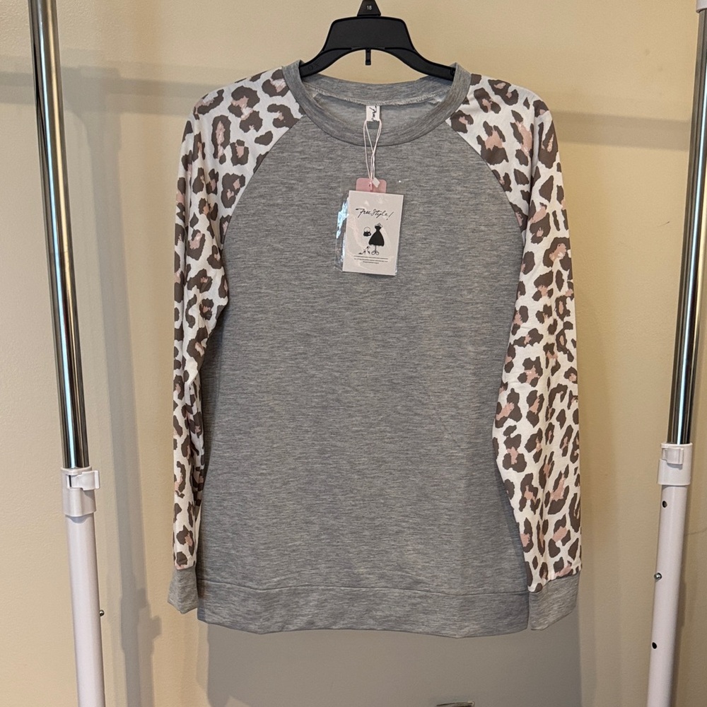 Freestyle Leopard Casual Sweatshirt